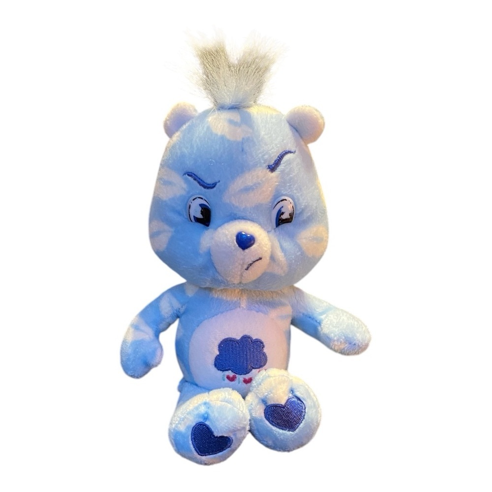 Vintage Care Bear Grumpy Bear with Kisses Bean Bag Valentine’s Day Edition 2007